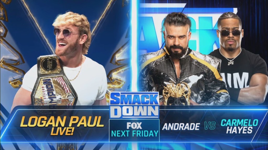 WWE SmackDown Logan Paul Carmelo Hayes Andrade