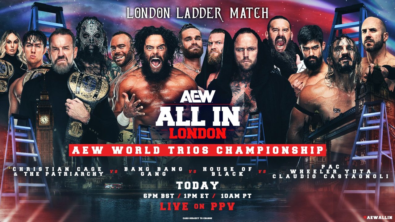 AEW All In London Ladder Trios Match Result