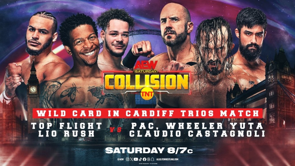 AEW Collision Top Flight Lio Rush PAC Claudio Castagnoli Wheeler Yuta