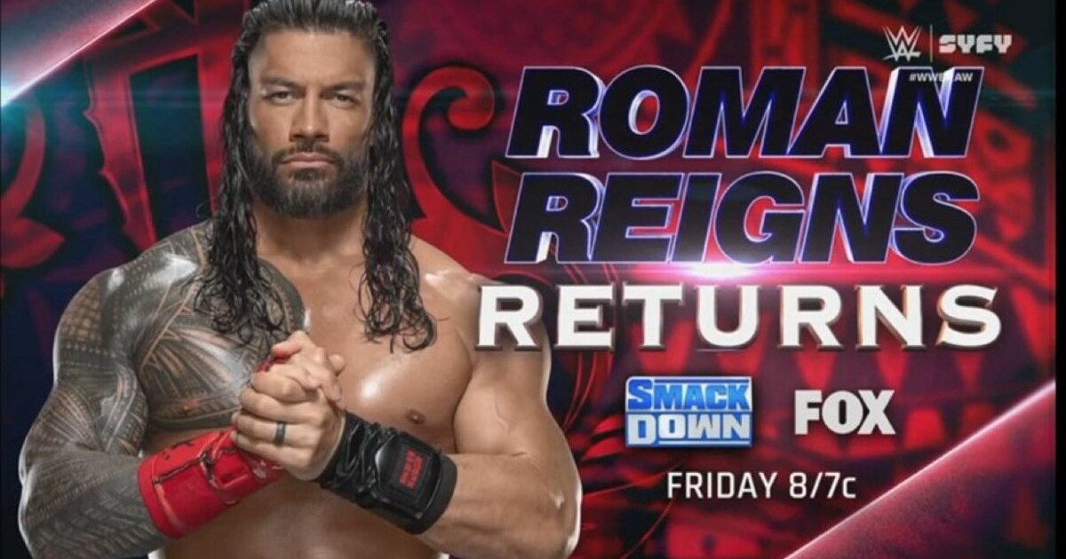 Roman Reigns Appearance Confirmed For 8/9 WWE SmackDown