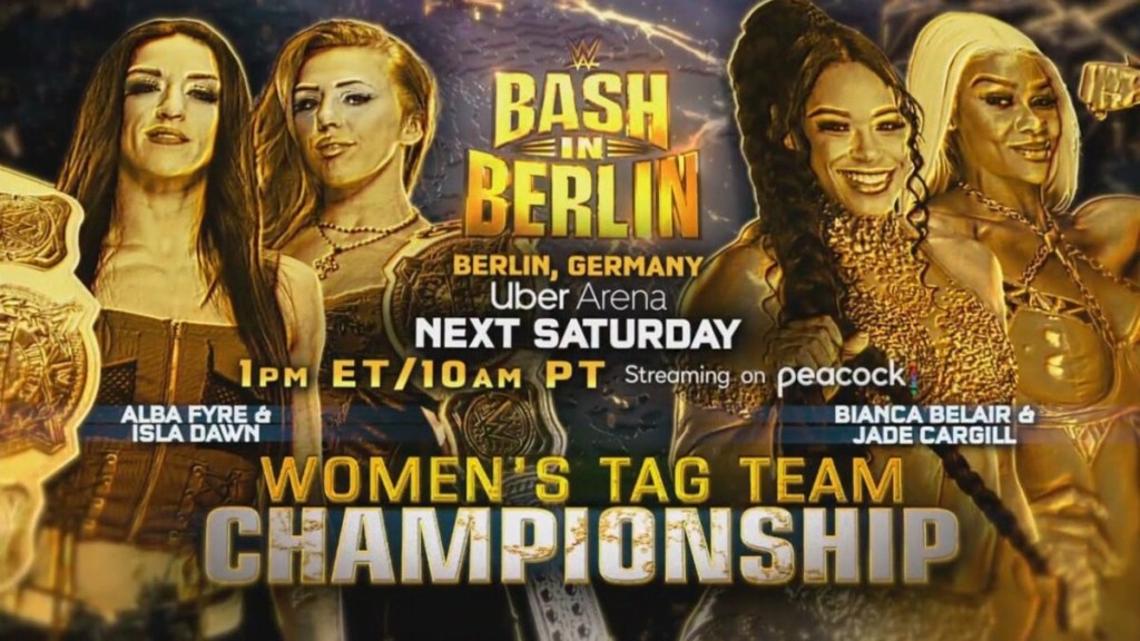 WWE Bash in Berlin Bianca Belair Jade Cargill Alba Fyre Isla Dawn