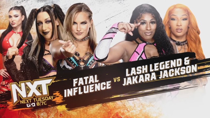 Fatal Influence vs. Jakara Jackson And Lash Legend, More Set For 8/27 WWE NXT