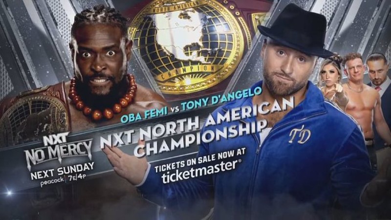 WWE NXT No Mercy Oba Femi Tony D'Angelo