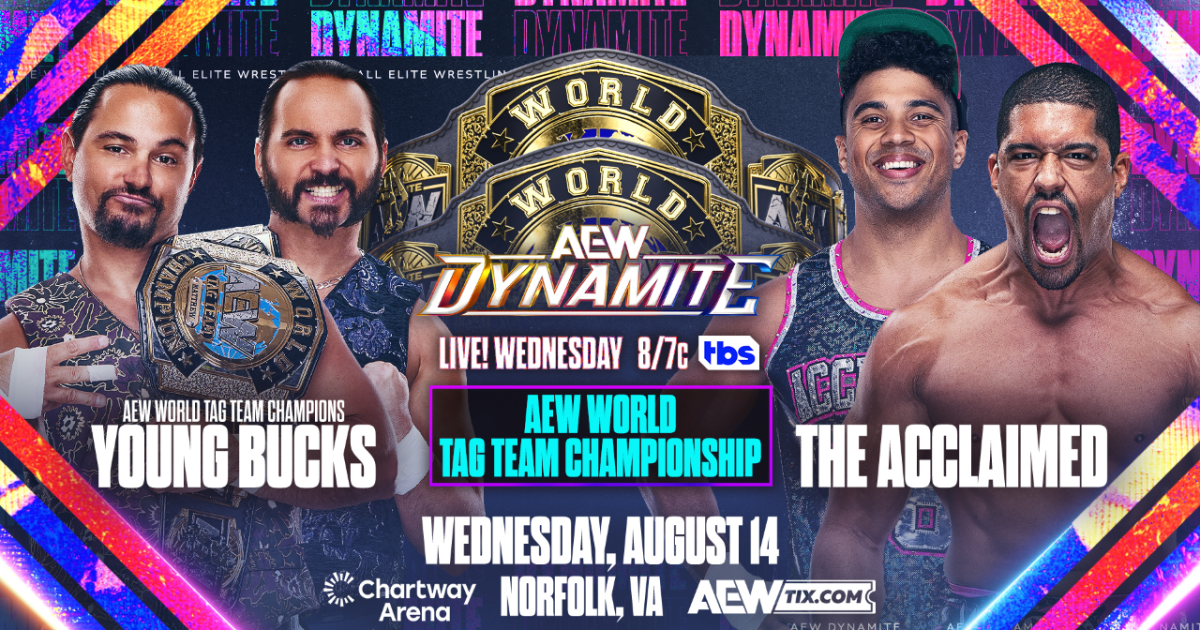 Two AEW title fights and more scheduled for August 14th AEW Dynamite, updated card