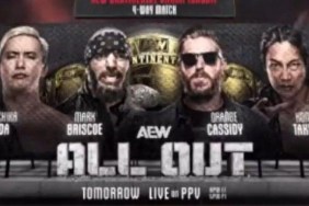 AEW All Out Kazuchika Okada Mark Briscoe Orange Cassidy Konosuke Takeshita