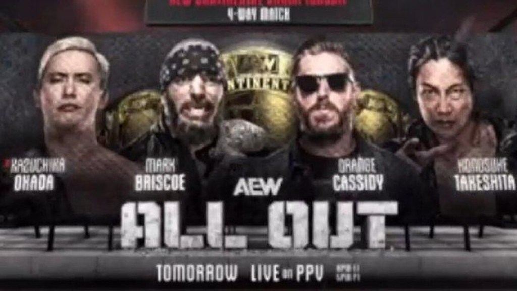 AEW All Out Kazuchika Okada Mark Briscoe Orange Cassidy Konosuke Takeshita