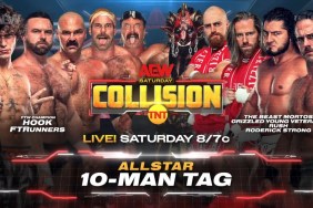 AEW Collision HOOK FTR Outrunners Roderick Strong RUSH Grizzled Young Veterans