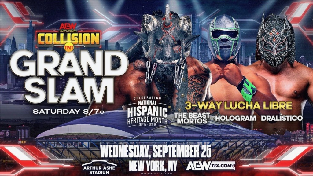 AEW Collision Hologram The Beast Mortos Dralistico