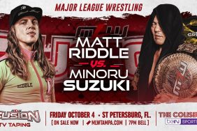 Matt Riddle Minoru Suzuki MLW Fusion