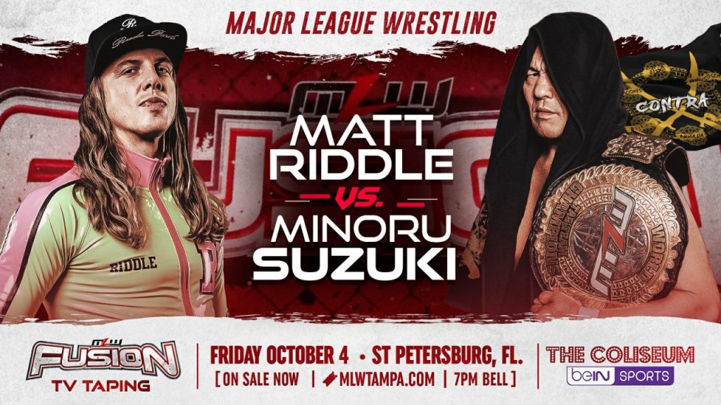 Matt Riddle Minoru Suzuki MLW Fusion