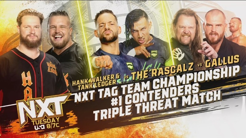 WWE NXT Rascalz Gallus Hank Walker Tank Ledger