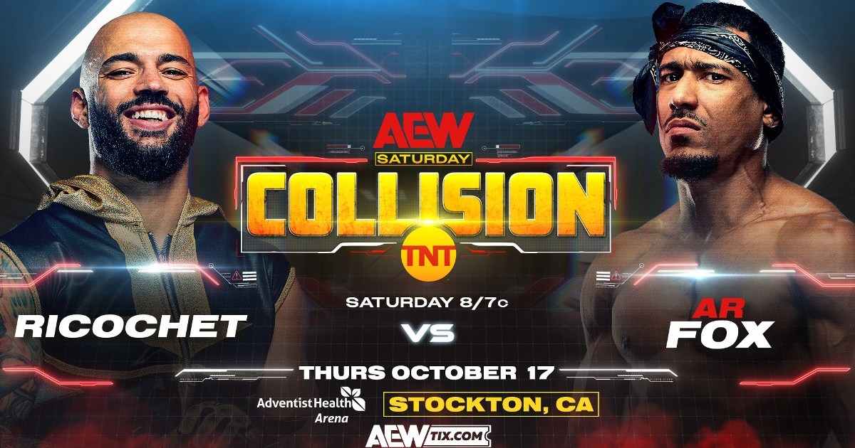 Ricochet vs. AR Fox, The Outrunners vs. LFI, More Set For 10/19 AEW Collision