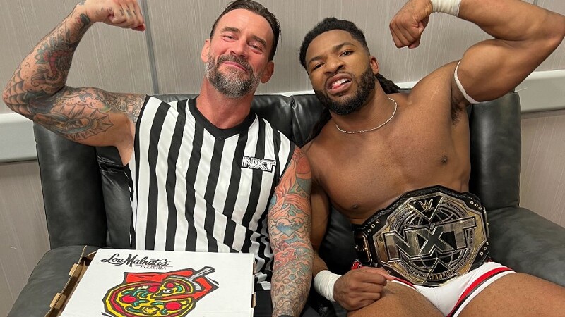 Trick Williams Celebrates NXT Title Win With CM Punk And The Champ Of Pizza