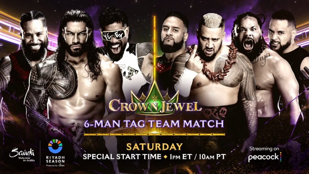 Roman Reigns And The Usos vs. The Bloodline Set For WWE Crown Jewel