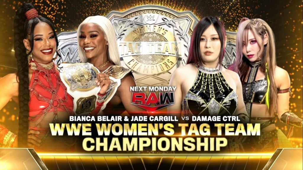 WWE RAW Jade Cargill Bianca Belair Damage CTRL