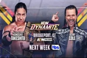 AEW Dynamite Adam Cole Konosuke Takeshita