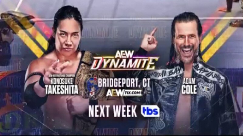 AEW Dynamite Adam Cole Konosuke Takeshita