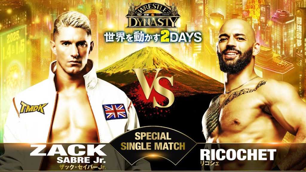 Ricochet vs. Zack Sabre Jr. Confirmed For NJPW x AEW Wrestle Dynasty