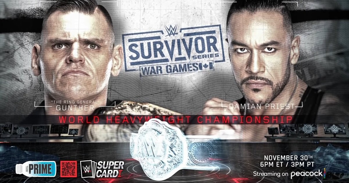 Gunther To Defend World Heavyweight Title Against Damian Priest At WWE Survivor Series