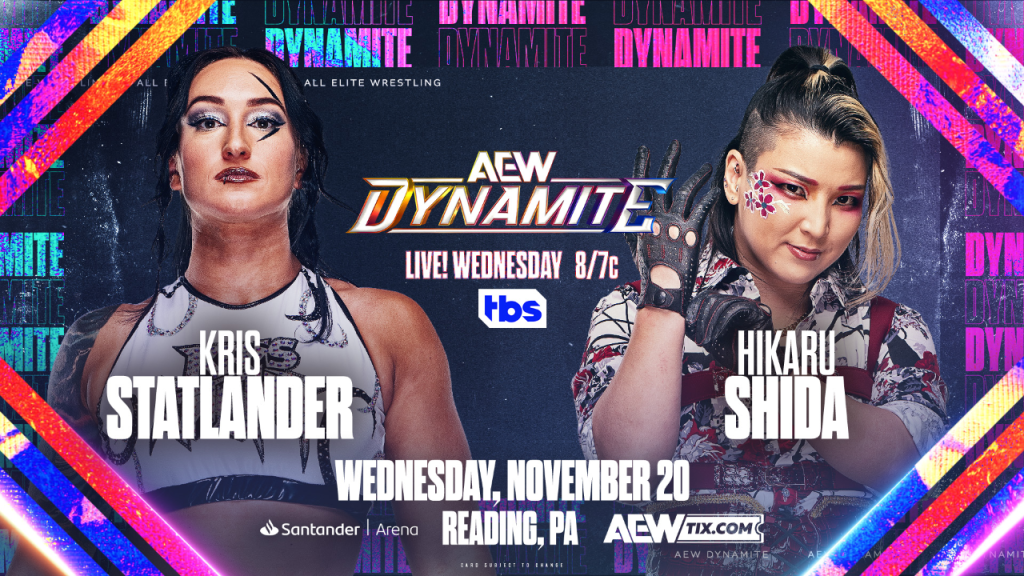 Kris Statlander vs. Hikaru Shida Set For 11/20 AEW Dynamite, Updated Card