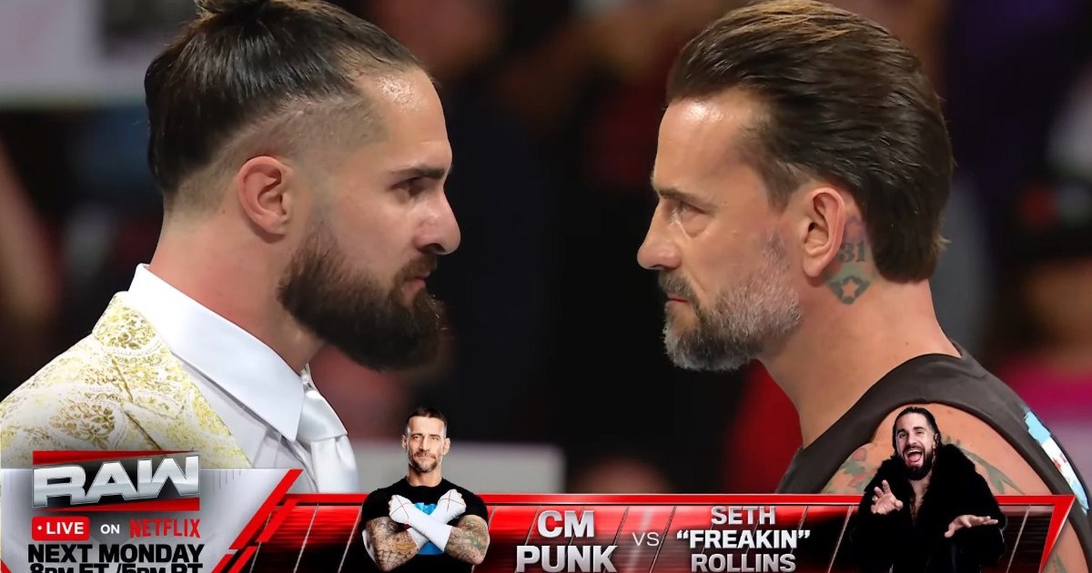 CM Punk And Seth Rollins Reference Vince McMahon, AEW, And Becky Lynch On WWE RAW