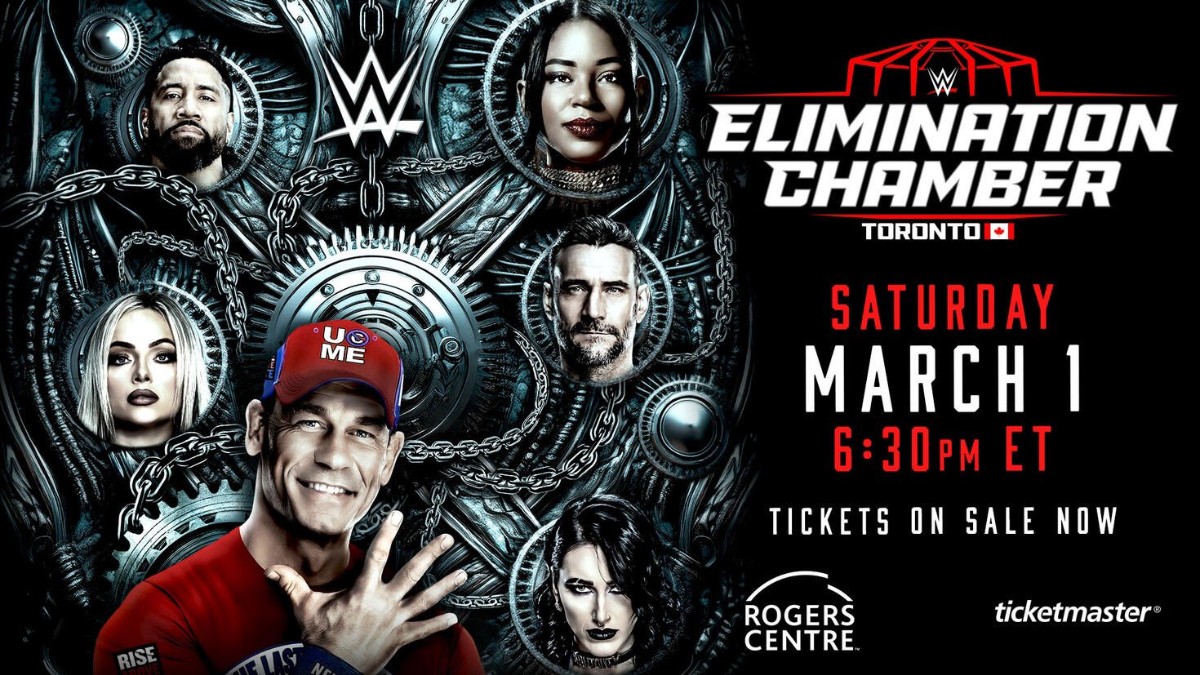 John Cena, CM Punk Featured On WWE Elimination Chamber Poster