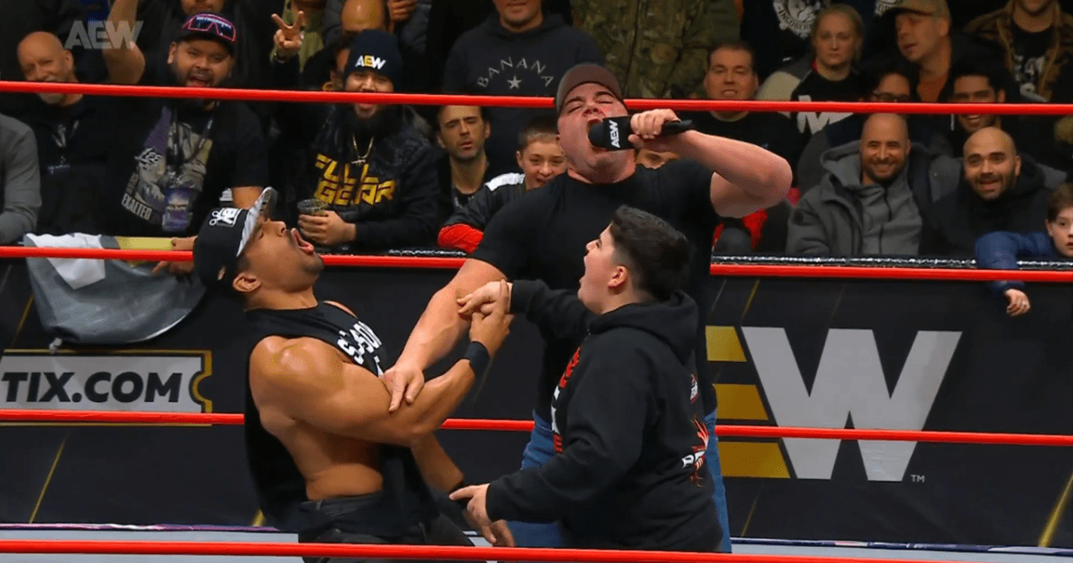 Big Boom AJ, Big Justice, & Anthony Bowens Scissor On AEW Collision