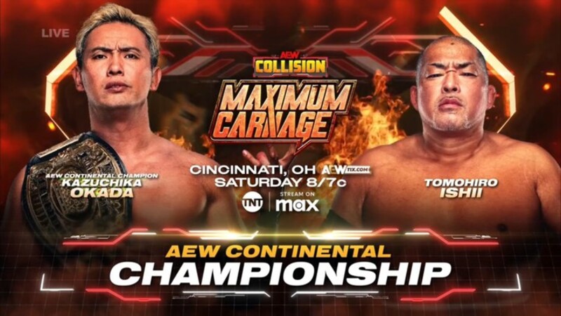 AEW Collision Kazuchika Okada Tomohiro Ishii