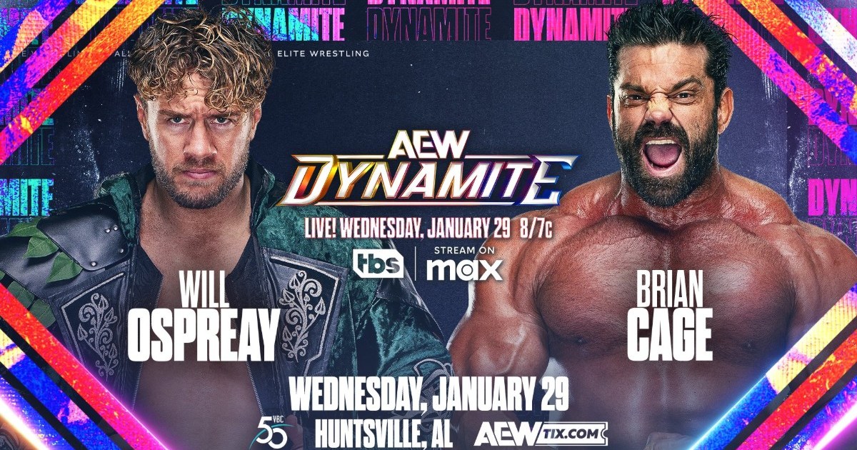 Will Ospreay vs. Brian Cage, More Set For 1/29 AEW Dynamite