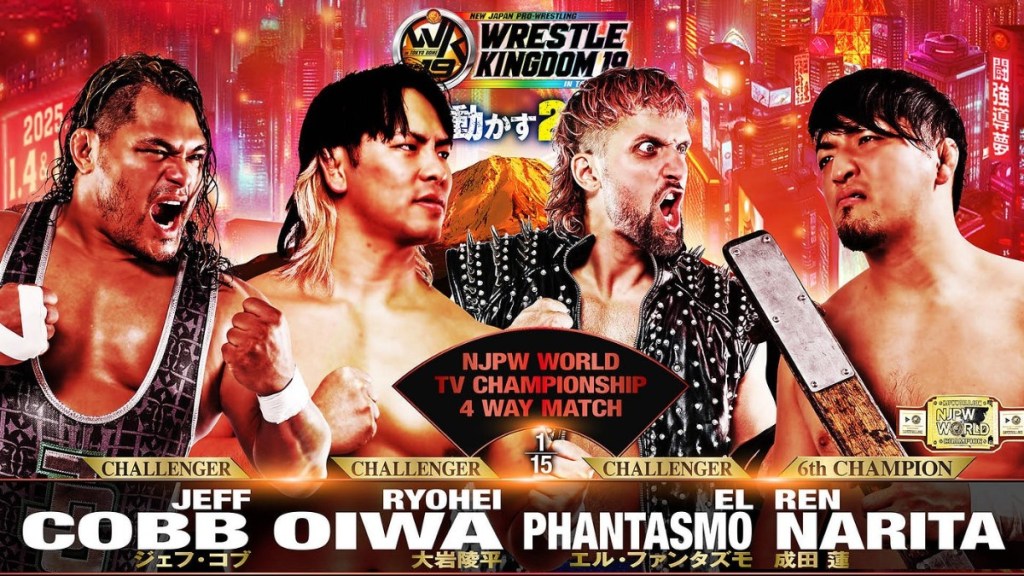 NJPW Wrestle Kingdom 19 El Phantasmo Jeff Cobb Ren Narita Ryohei Oiwa