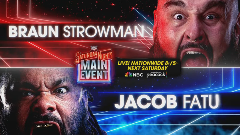 WWE Saturday Night's Main Event Braun Strowman Jacob Fatu