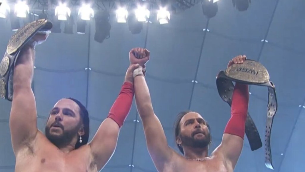 The Young Bucks Win Vacant IWGP Tag Titles At NJPW x AEW Wrestle Dynasty