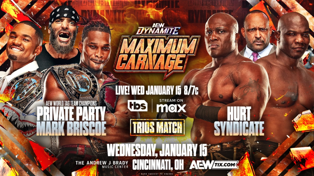 Private Party & Mark Briscoe vs. The Hurt Syndicate Announced For 1/15 AEW Dynamite, Updated Card