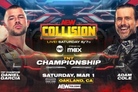 AEW Collision Adam Cole Daniel Garcia