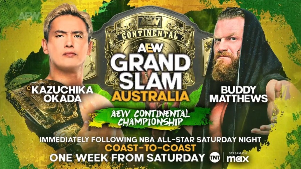 AEW Grand Slam Australia Kazuchika Okada Buddy Matthews