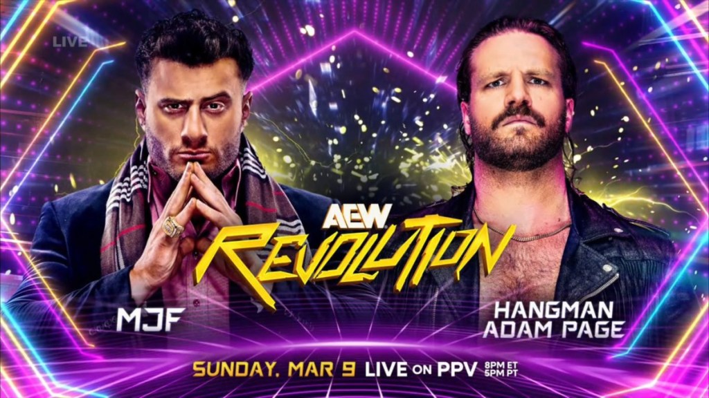 AEW Revolution MJF Hangman Adam Page