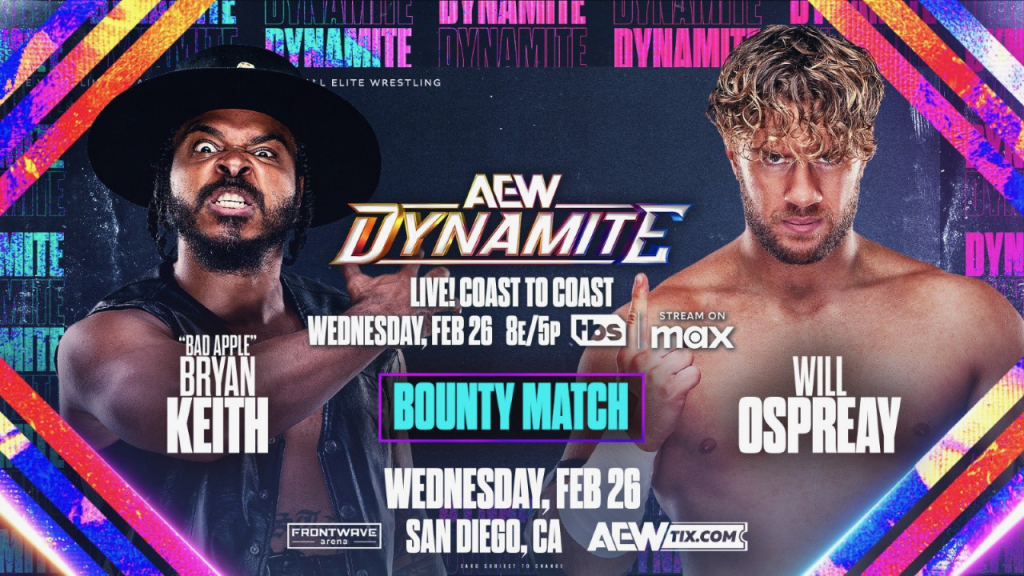 Will Ospreay vs. Bryan Keith & More Announced For 2/26 AEW Dynamite, Updated Card