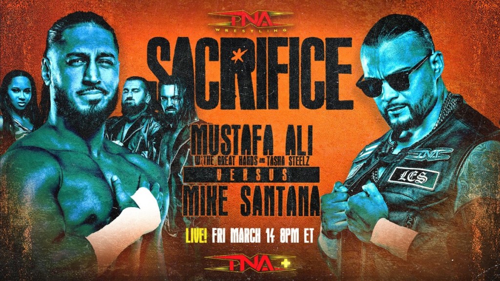 TNA Sacrifice Mustafa Ali Mike Santana