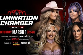 WWE Elimination Chamber Tiffany Stratton Trish Stratus Candice LeRae Nia Jax