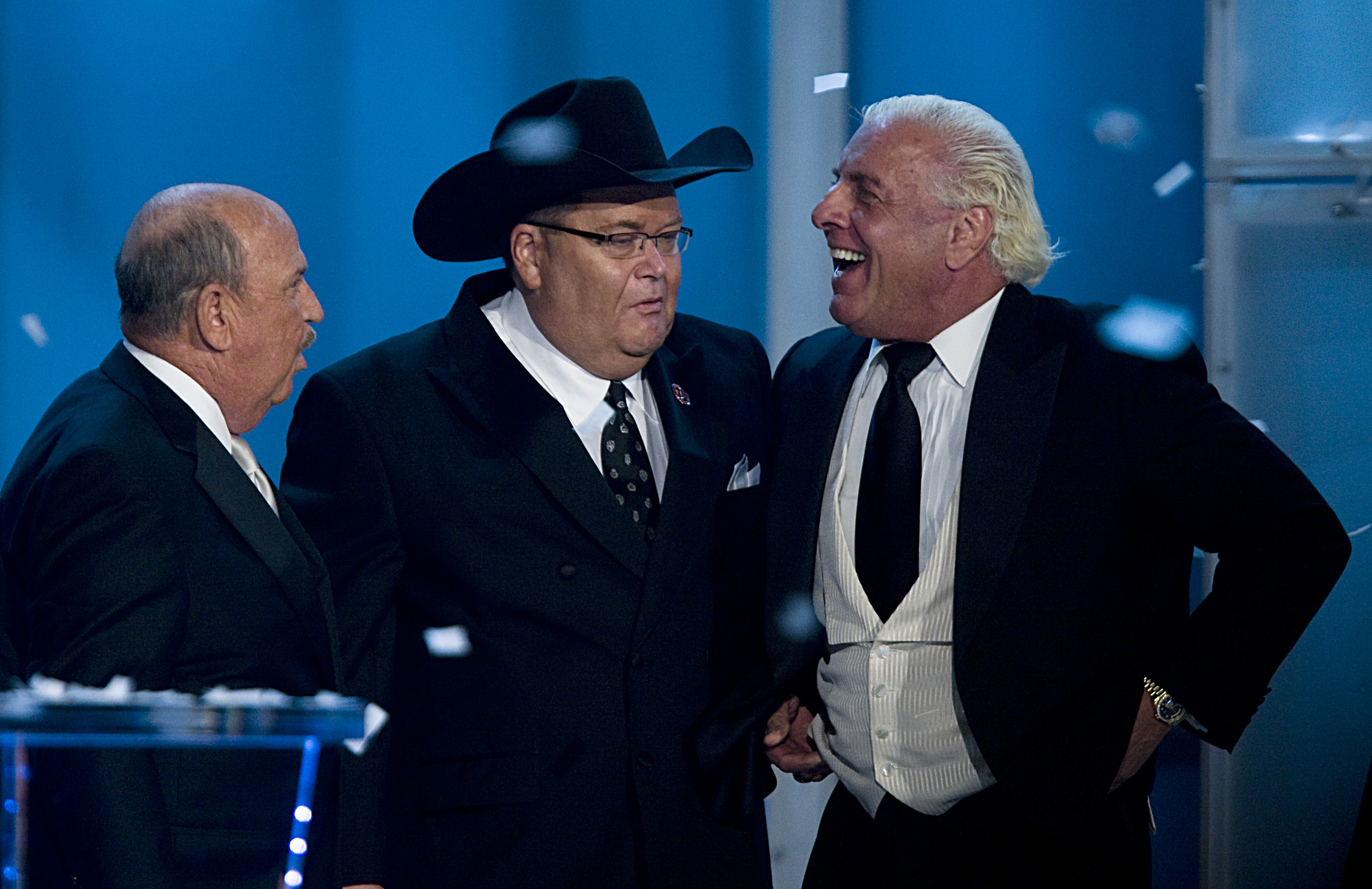 Jim Ross, Mean Gene and Ric Flair